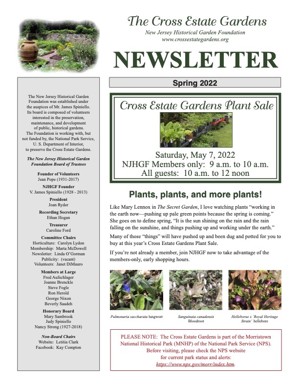 Newsletter Spring 2022