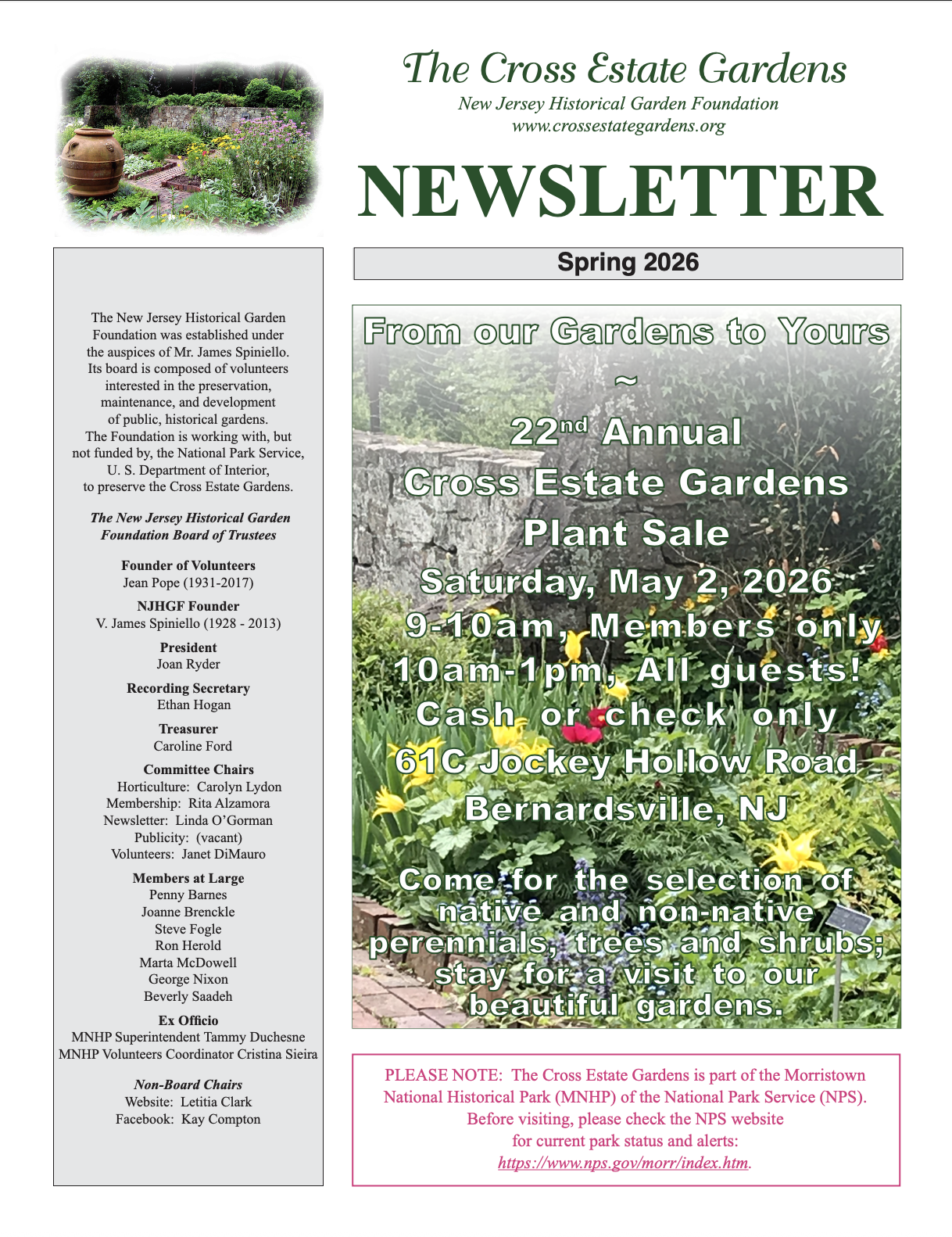 Newsletter Spring 2026