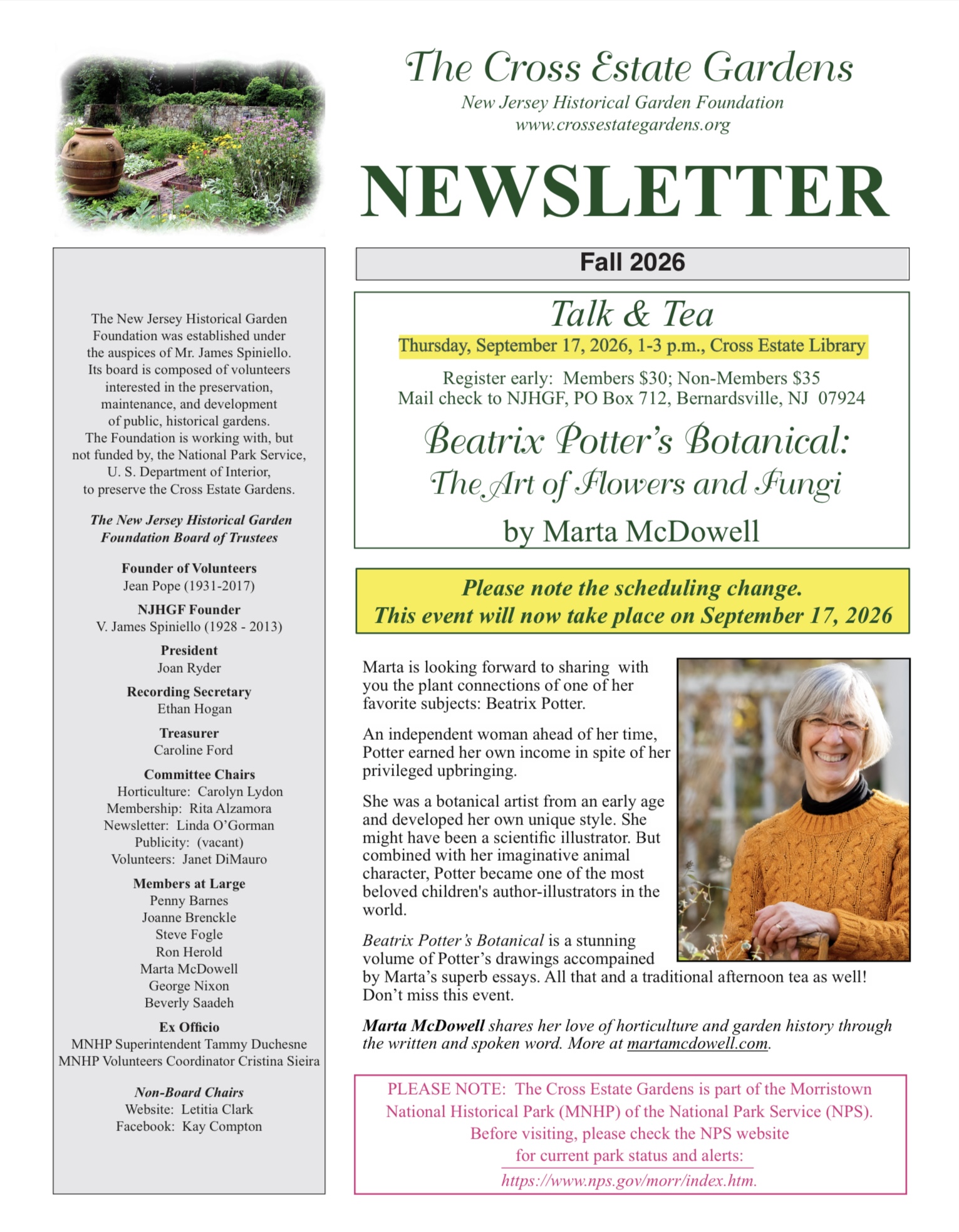 Newsletter Fall 2026